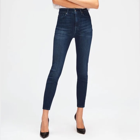 BNWT Aubrey High Waist Skinny Jeans, 7 For All Mankind, Premium Denim - Picture 1 of 6